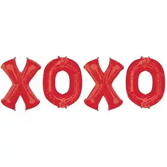 Tesco Red X-O-X-O Hugs and Kisses Foil Balloon Bouquet Kit offer