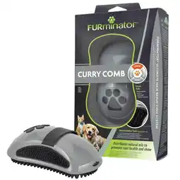 Tesco FURminator Dog/Cat Grooming Curry Comb Brush offer