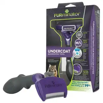 Tesco FURminator Cat Undercoat Deshedding Tool Long Hair Medium/Large offer