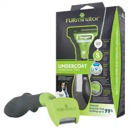 Tesco FURminator Dog Undercoat Deshedding Tool Short Hair Small offer