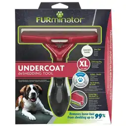 Tesco FURminator Extra Large Dog Undercoat Tool - Long Hair offer