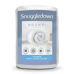 Tesco Snuggledown Scandinavian Duck Feather And Down Duvet, 10.5 Tog, Single offer