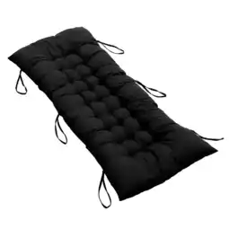 Tesco Living and Home Thick Chaise Lounge Chair Cushion 48×125cm - Black offer