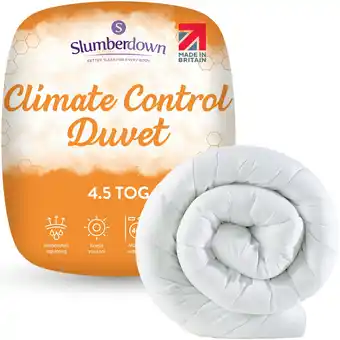 Tesco Slumberdown Climate Control Duvet, 4.5 Tog, King offer