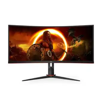 Tesco AOC G2 CU34G2XP/BK 34 UltraWide Quad HD VA LED 180Hz Curved Gaming Monitor CU34G2XP/BK offer