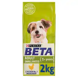 Tesco Beta Adult Small Breed Dry Dog Food With Chicken 2kg offer