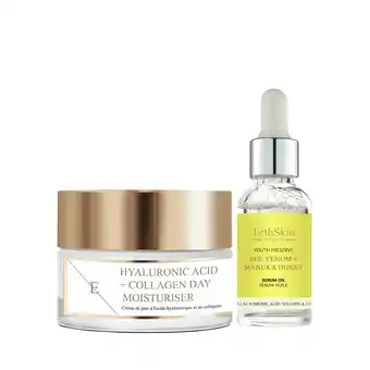 Tesco Collagen Day Cream & Serum Oil set (Anti-Aging) offer