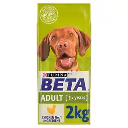 Tesco Beta Adult Dry Dog Food With Chicken 2kg offer