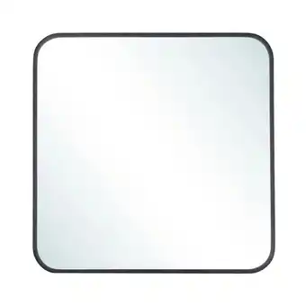 Tesco Living and Home Square Wall Mirror - Black - 60cm offer