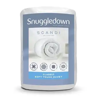 Tesco Snuggledown Scandinavian Hollowfibre Duvet, 4.5 Tog, King offer