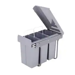 Tesco Living and Home 30L Cabinet Pull-out Kitchen Double Waste Bin offer