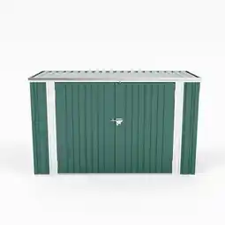 Tesco Living and Home Heavy Duty Steel Bicycle Storage Shed - Dark Green offer