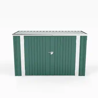 Tesco Living and Home Heavy Duty Steel Bicycle Storage Shed - Dark Green offer