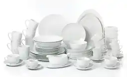 Tesco 60pc White Coupe Dinner Set offer