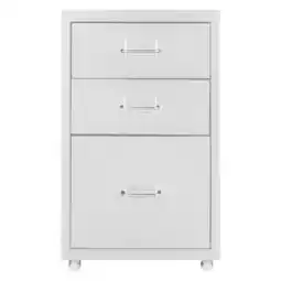 Tesco Living and Home File Cabinet with Wheels - 3 Drawers White offer