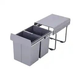 Tesco Living and Home 40L Cabinet Pull-out Kitchen Double Waste Bin offer