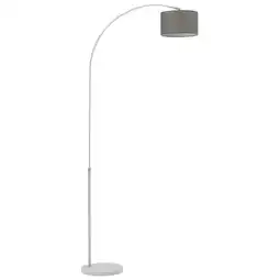 Tesco Living and Home Arched Floor Lamp Marble Base with Shade - Grey offer