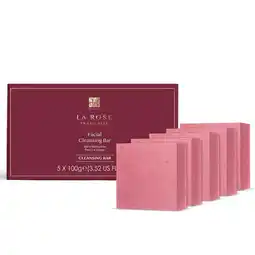 Tesco Dr Botanicals La Rose Française Facial Cleansing Bar (Pack of 5) 100g x 5 offer