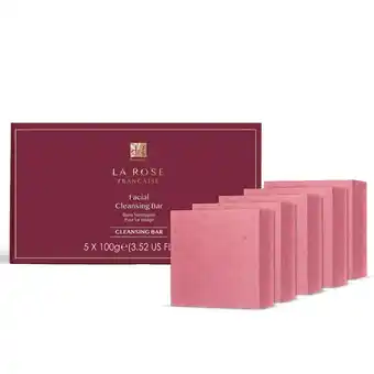 Tesco Dr Botanicals La Rose Française Facial Cleansing Bar (Pack of 5) 100g x 5 offer