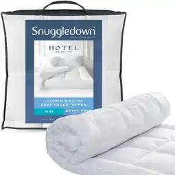 Tesco Snuggledown Luxurious Hotel Mattress Topper, 10cm, King offer