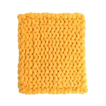 Tesco Living and Home Handwoven Chunky Knit Throw Blanket for Home Decor offer