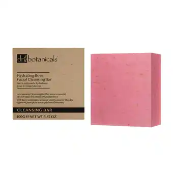 Tesco Dr Botanicals Hydrating Rose Facial Cleansing Bar 100g offer