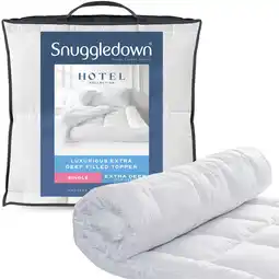 Tesco Snuggledown Luxurious Hotel Mattress Topper, 10cm, Single offer