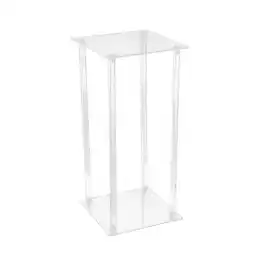 Tesco Living and Home Transparent Acrylic Flower Stand for Wedding Decor, 25x25x40cm offer