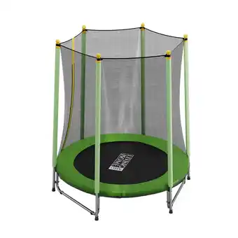 Tesco Living and Home Kids Trampoline with Enclosure Net, 140cm Diameter, Green offer