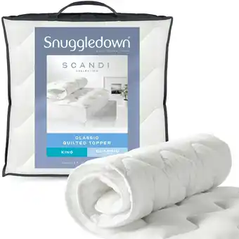 Tesco Snuggledown Scandinavian Knitted Mattress Topper, 2.5cm, King offer