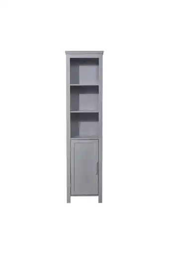 Tesco Living and Home Rustic & 3 Shelves Freestanding Bathroom Tall Cabinet - Gery offer