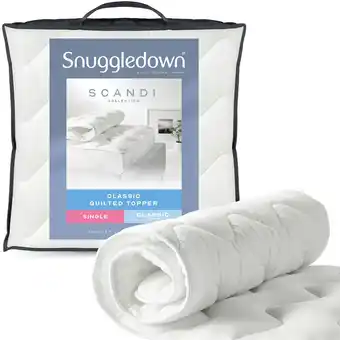 Tesco Snuggledown Scandinavian Knitted Mattress Topper, 2.5cm, Single offer