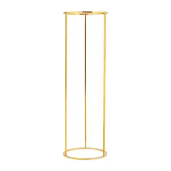 Tesco Living and Home Metal Flower Stand for Wedding and Party, 31x31x100cm, Gold offer