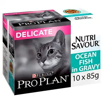 Tesco Pp Cat Nutrisavour Delicate Ocean Fish In Gravy 10x85g (Pack of 4) offer