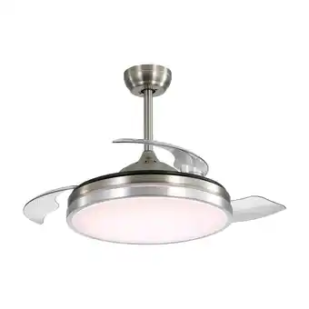 Tesco Living and Home 42-Inch Dimmable Ceiling Fan Light with Retractable Blades offer