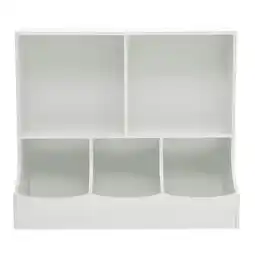 Tesco Living and Home 2-Tier Open Toy and Book Storage Cabinet - White offer