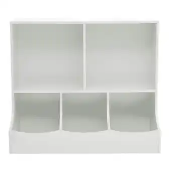 Tesco Living and Home 2-Tier Open Toy and Book Storage Cabinet - White offer