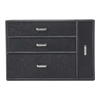 Tesco Living and Home Jewellery Box Organizer with Display Window - Black offer