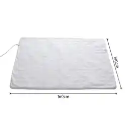 Tesco Living and Home Electric Heated Mattress Pad, 160x140cm offer