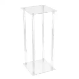 Tesco Living and Home Clear Acrylic Flower Stand for Wedding, 25x25x60cm offer