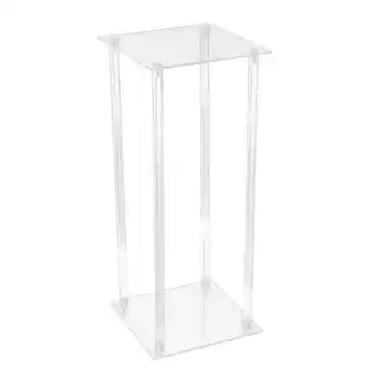 Tesco Living and Home Clear Acrylic Flower Stand for Wedding, 25x25x60cm offer