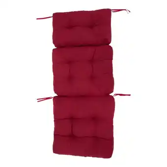 Tesco Living and Home Adirondack Patio Chair Cushion, 130x55cm, Wine Red offer