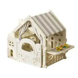 Tesco Living and Home Kids Playhouse with Storage Rack & Building Block Table offer