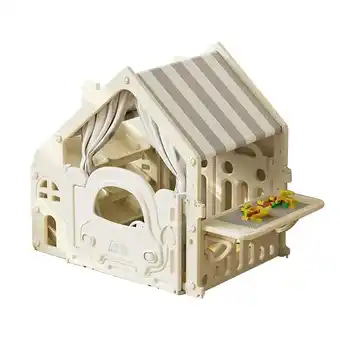 Tesco Living and Home Kids Playhouse with Storage Rack & Building Block Table offer