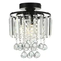 Tesco Living and Home Crystal Mount Ceiling Light, 23x23x26cm offer