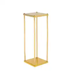 Tesco Living and Home Metal Flower Stand for Wedding, 25x25x60cm, Gold offer