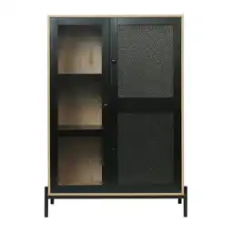 Tesco Living and Home Straw Doors Storage Cabinet offer