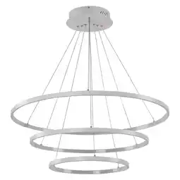 Tesco Living and Home Modern Tiered LED Ceiling Hanging Pendant Light, 40+60+80cm, 81w offer