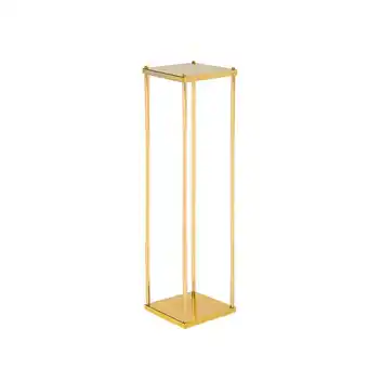 Tesco Living and Home Metal Flower Stand, 25x25x80cm, Gold offer