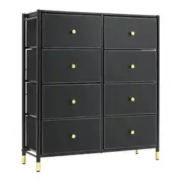 Tesco Living and Home 8-Drawer Plastic Storage Cabinet - Black offer